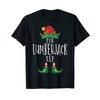 Matching Christmas Pyjamas with Lumberjack Elf Family T-Shirt, black