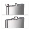 2 x Hip Flasks Stainless Steel Giant Hip Flask with