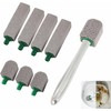 GUIBELL Set Limpiador Piedra Volcánica Pumice 8 Pack Mango Largo