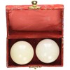 Asian Home White Stone Chinese Massage Balls - Hand Massage,
