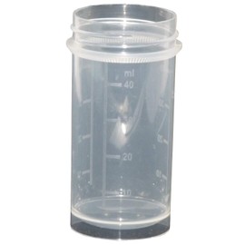 Fa.ars 10 Screw Cans 50 ml Round Can Laboratory Blue Laboratory Box Plastic Jars Screw Lid Container Clear Ointment Box