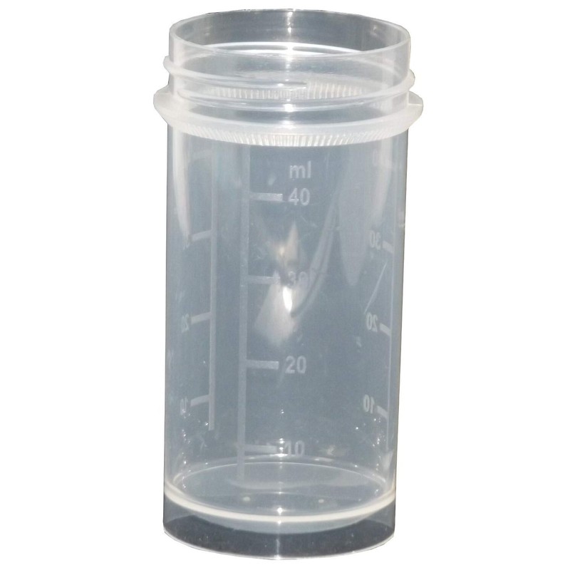Fa.ars 10 Screw Cans 50 ml Round Can Laboratory Blue