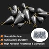 Fishing Weights Sinkers, 25pcs Bass Casting Sinker Weights Bell Sinkers