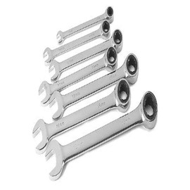 Titan 17350 7-Piece Ratcheting SAE Combination Wrench Set