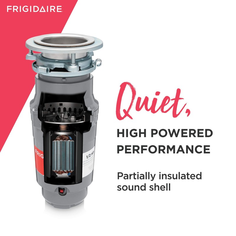 Frigidaire 1/2 HP Direct Wire Garbage Disposal for Kitchen Sinks