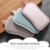 Baluue 4sets Reusable Dish Sponges Kitchen Cleaning Sponge Set Non