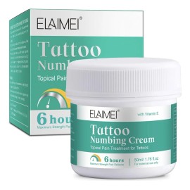 Crema Anestésica Reparadora Tatuaje Antes Después Hidrata