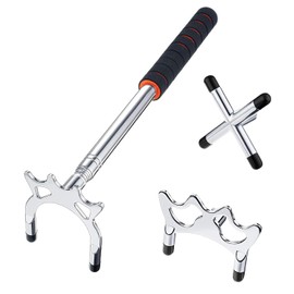 Hysgscwd Retractable Billiard Cue Bridge Kit, Billiards Cue Stick Bridge with 3 Removable Bridge Head, Snooker Pool Cue Bridge Stick, Billiards Cue Rest, Pool Cue Accessory for Pool Table Competition