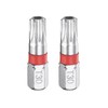 sourcing map 2pcs Torx Screwdriver Bit T30H 1/4" Hex Shank