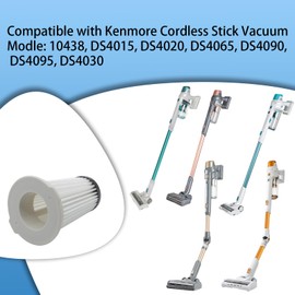 Aolleteau 2 Packs K3000 CSV HEPA Filter Replacement Filter Compatible with Kenmore Cordless Stick Vacuum Modle: 10438, DS4015, DS4020, DS4065, DS4090, DS4095, DS4030