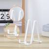 Plate Stands for Display 6 Inch - White Tabletop Easel