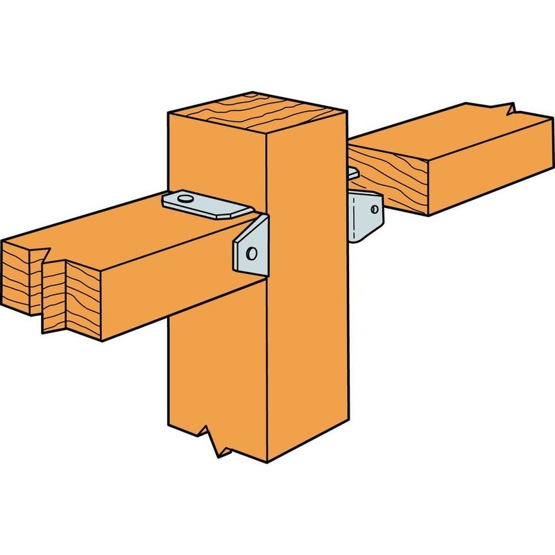 Simpson Strong Tie FBR24Z 2 4-inch Fence Bracket ZMAX, 1