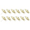 12pcs Candle Plate Iron Material 7x6.5cm/2.8x2.6in Gold Stable Reliable Decorative