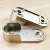 8 PCs Wardrobe Rod Bracket,Oval Closet Rod End Supports 2
