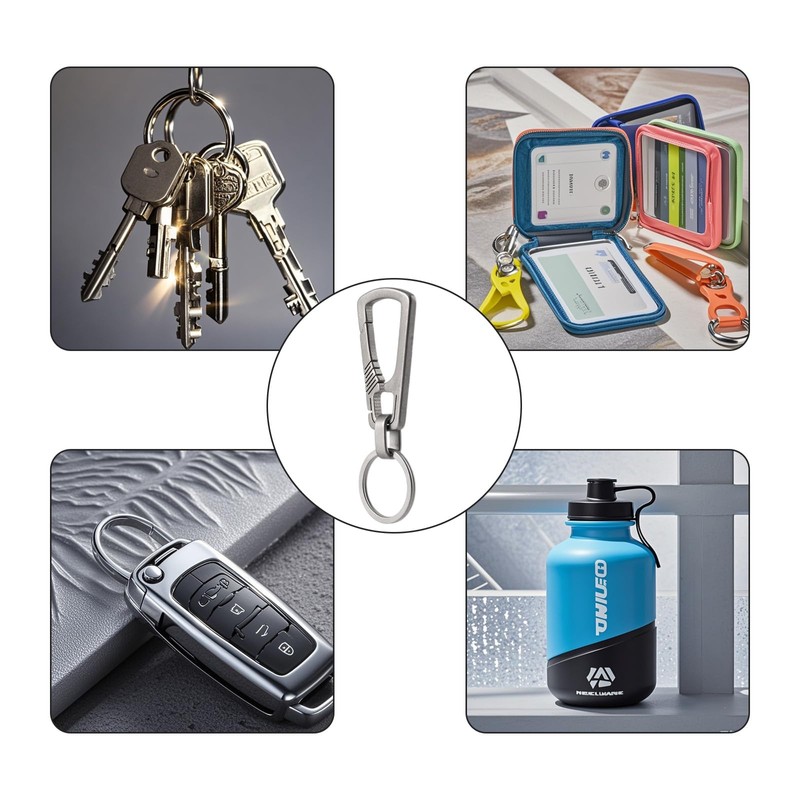 Carabiner Hook Keyring Titanium Carabiner TC4 Lightweight and Durable Multi-Purpose