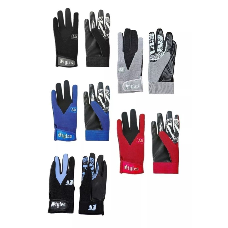 AJ Styles P1 Logo Replica Fight Gloves - Light Blue