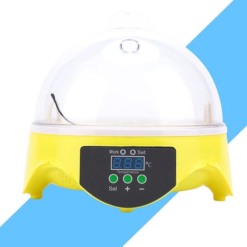 Mini Digital 7 Egg Capacity Chicken Duck Bird Hatch Incubator