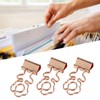 100 Pcs Mini Binder Clips Flower Shape Strong Clamping Force