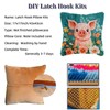 Generic DIY Latch Hook Pillow Cover Kit - Pig Theme