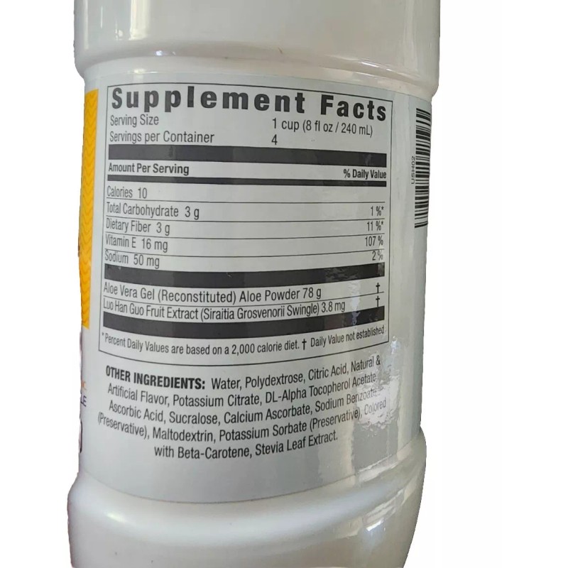 pina  Oml Aloe Pineapple Flavor 960ml Aloe Vera Piña