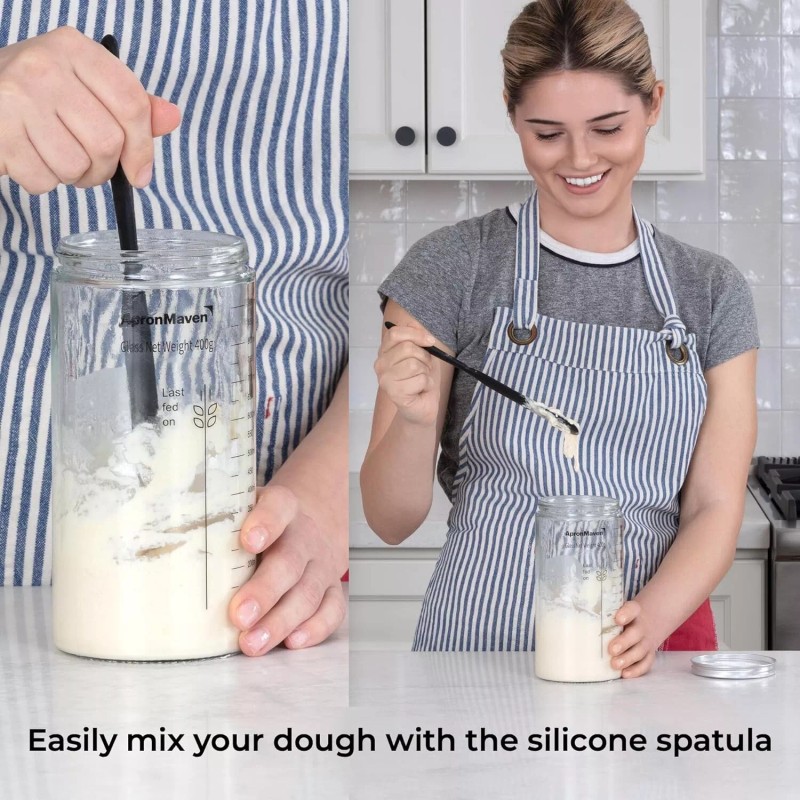 ApronMaven Sourdough Starter Kit Kitchen Scale Jar & more For
