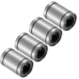 Kozelo 4pcs LM12UU Linear Ball Bearings, [12mm x 21mm x 30mm] Steel Linear Motion Bearing for CNC Machines Packaging Equipment 3D Printers Use