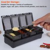 V·RESOURCING [ New Version Elegant Black Seasoning Box, 4 Pieces