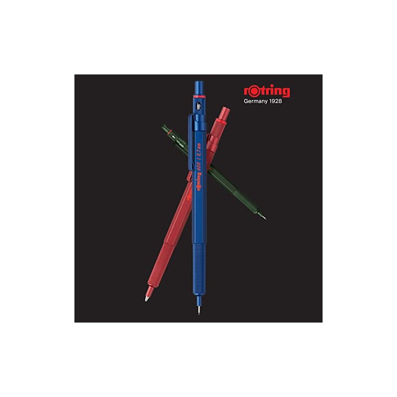 Rotring 600 – Portaminas, 0.7 mm, barril de plata, 7