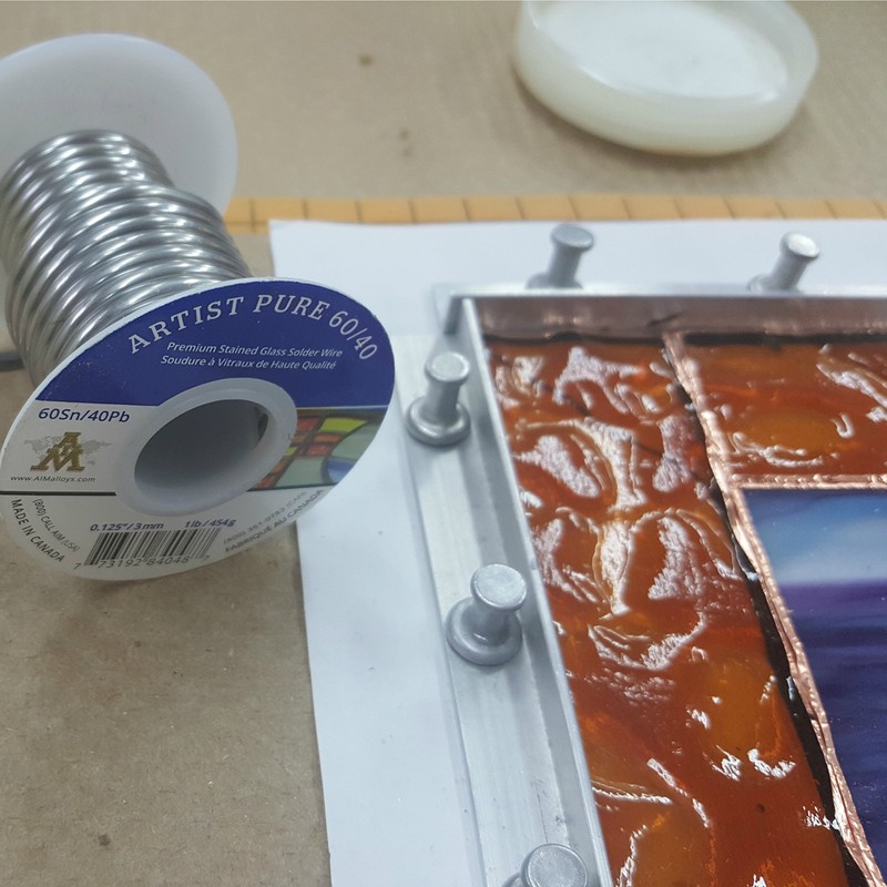 Artist Pure 60/40 Premium Stained Glass Solid Core Solder Wire,