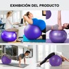 Pelota Pilates de 65 cm, Gruesa y Antiexplosiva