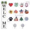 Interchangeable Welcome Sign for Front Porch Standing 47"X8" Outdoor Large