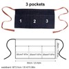 Denim Apron Waitress Waiter Waist Apron with 3 Pockets Adjustable