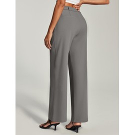 Ewedoos Womens Dress Pants Wide Leg Stretchy Work Pants Women Pull On Business Casual Trousers Slacks for Women