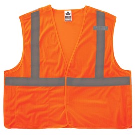 Ergodyne GloWear 8215BA ANSI High Visibility Orange Breakaway Reflective Safety Vest, Small/Medium