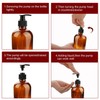 4Pcs Empty Press Pump Bottles, 300ML Refillable Bottle for Cooking