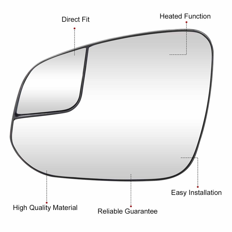 Left Driver Side Heated Mirror for Toyota RAV4 2016 2017