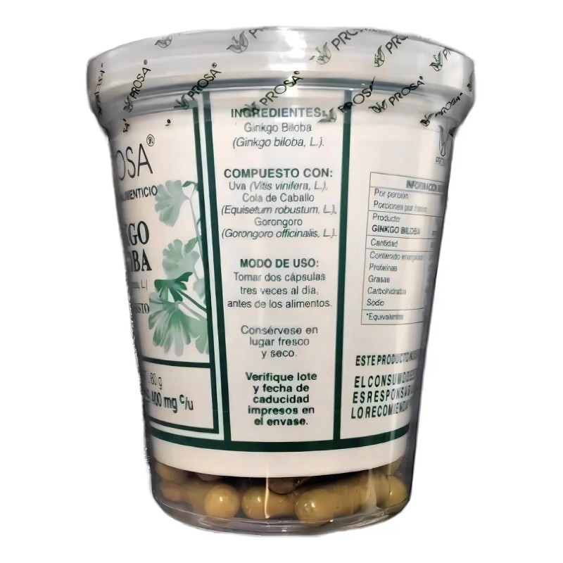Ginkgo Biloba Ginkgo Prosa 150 Caps Sabor Sin Sabor