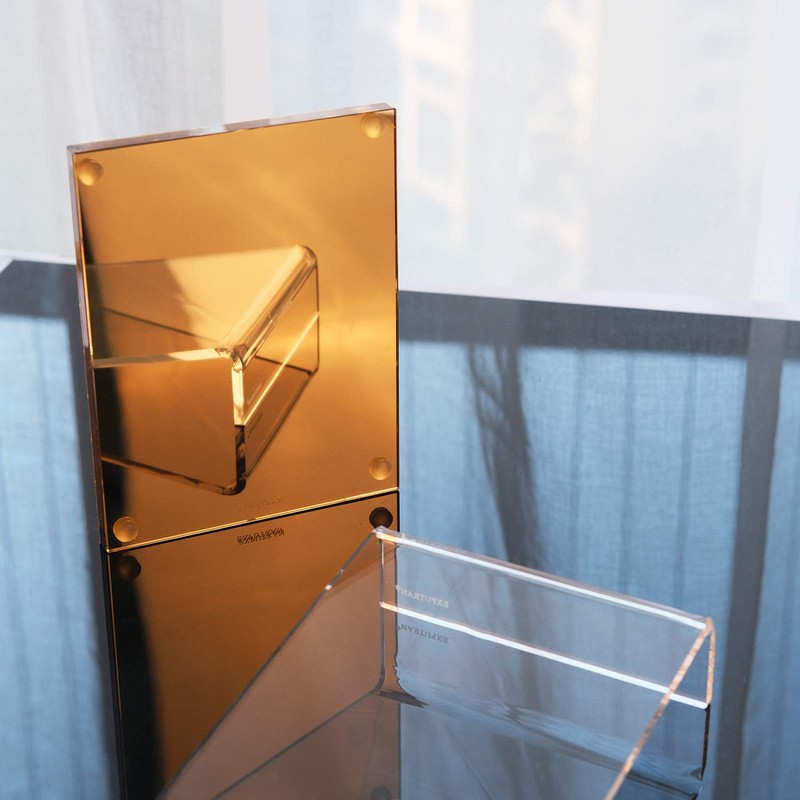 EXPUTRAN Acrylic Calculator with Stand, Battery and Solar Hybrid Powered