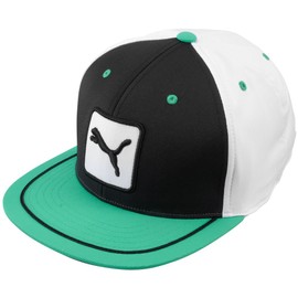 ＰＵＭＡ キャップ 908267 3 COLOR CAT PATCH 110 CAP (ブラック-ホワイト-ブライトグリーン)