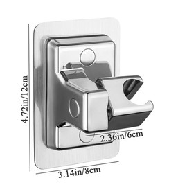 Leadigol Shower Head Holder ,360° Adjustable Handheld Shower Head Bracket ,Shower Wall Mount Holder Shower Wand Holder,Self-Adhesive Drill Free Installation