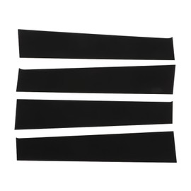 4pcs Black Pillar Posts Door Trim B Pillar Posts Door Window Trim Car Window Decoration Replacement for Dodge RAM 2009‑2018