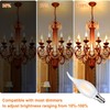 Ivyemons Dimmable CA11 E12 LED Candelabra Bulb, 40W Equivalent Frosted