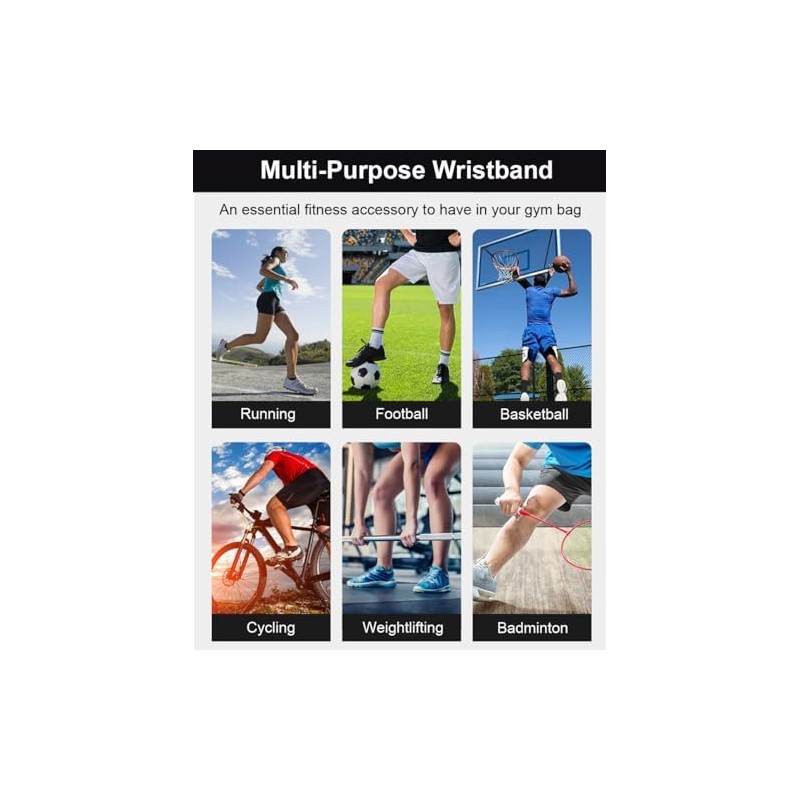 SUJAYU- 2 Pack Muñequeras Muñequeras Muñequeras Soporte de Muñeca Correas
