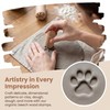 7 Piece Wooden Clay Stamps, 2 Inch Recessed Imprint Tools