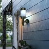 2Pcs Stainless Steel LED Solar Power Wall Mount Light Outdoor
