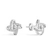 Amy & Annette Sterling Silver Love Knot Stud Earrings -