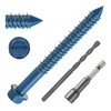 DAYALO Concrete Screws Hex Head M5.5 x 70, Pack of