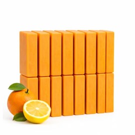 KELEBS Laundry Soap Bar – Family Pack (16 Bars) – Natural Citrus Formula with Organic Ingredients – Stain Remover for Delicate Clothes, Underwear, Collars