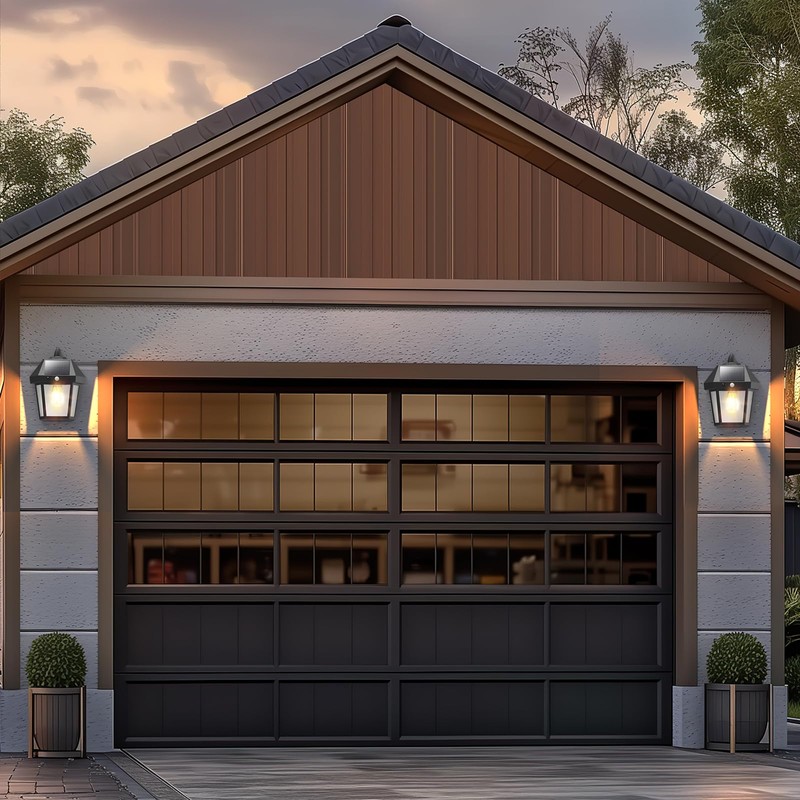 DERAYSION Solar Porch Lights Outdoor, 9 Inch Solar Wall Lanterns