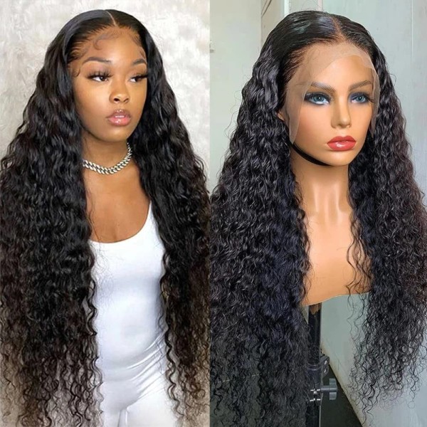 Qinmei 30 Inch Lace Front Wig Human Hair for Black